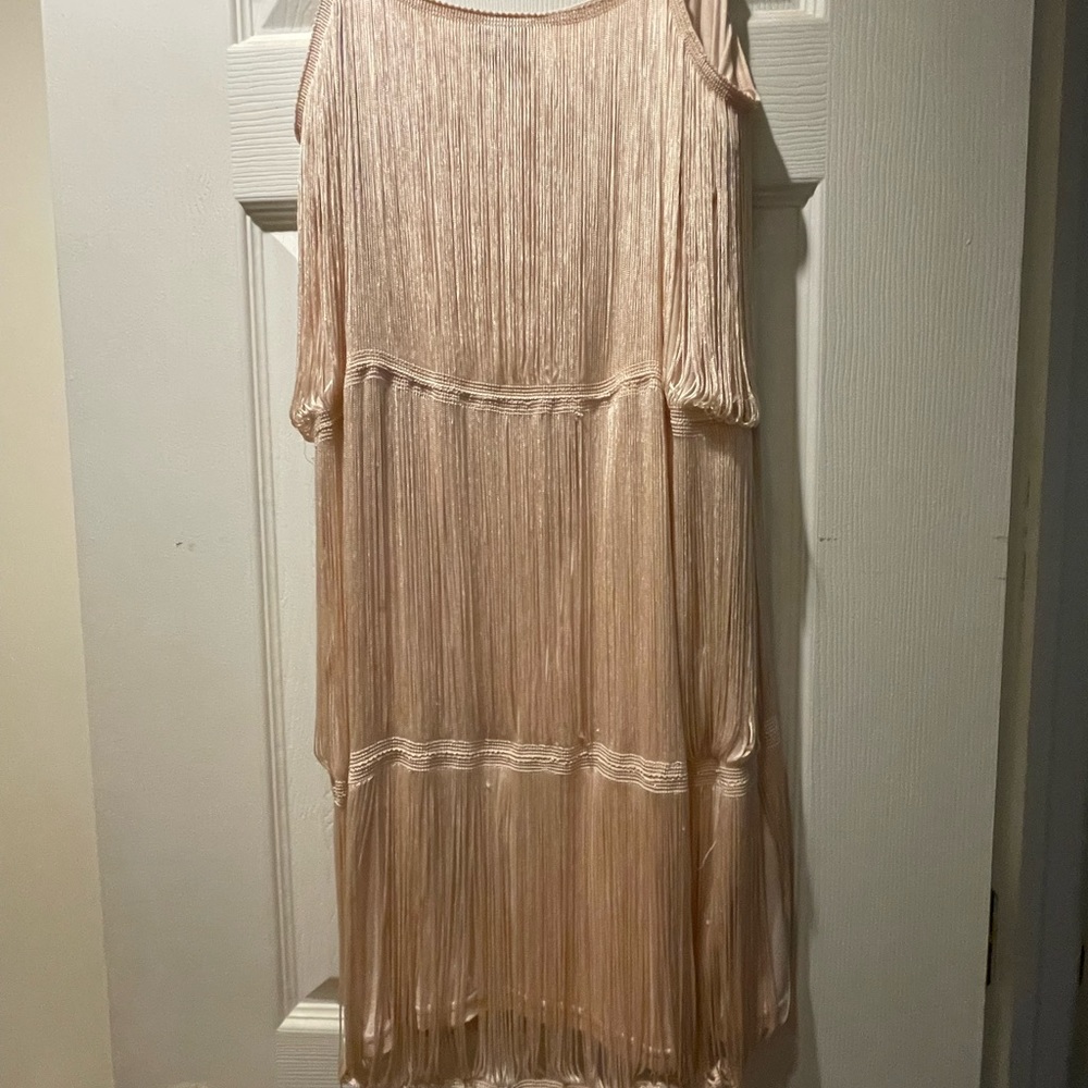 Pink Fringe Dress